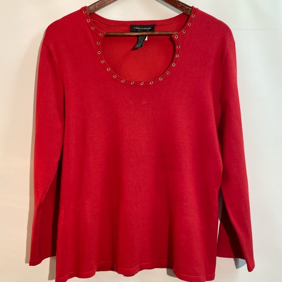 Cable & Gauge - 3/4 sleeve Sweater. Size XL - Picture 1 of 8